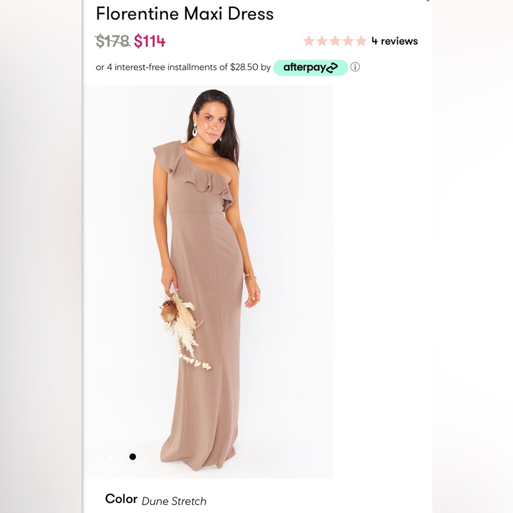 Florentine MuMu maxi bridesmaids dress